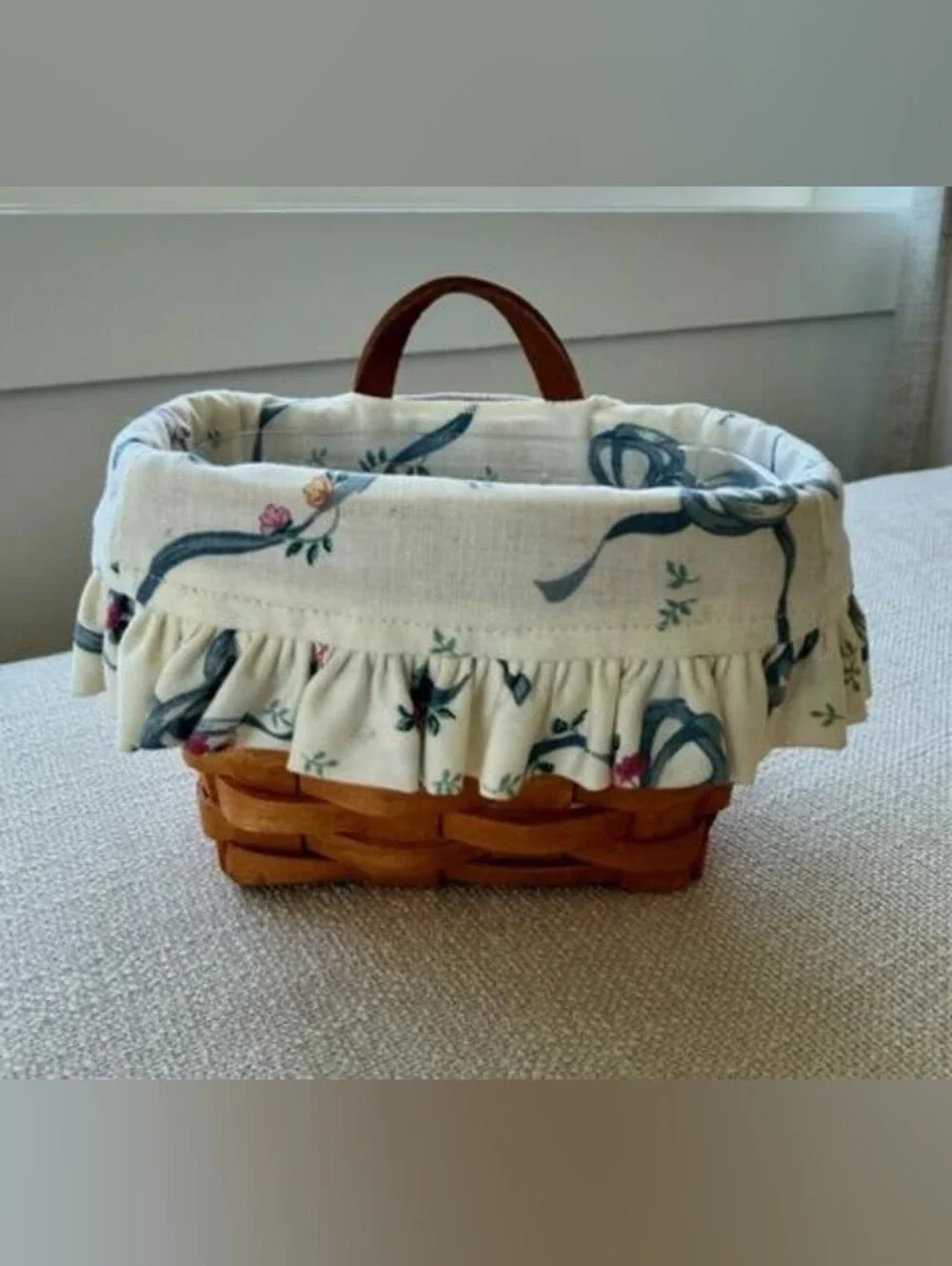 1994 Longaberger Ambrosia Booking Basket 10120 Liner Protector Perfect Condition